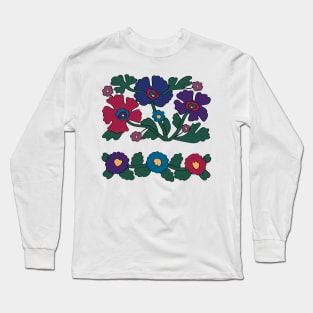 Ukrainian Motif - Folk Embroidery Art Long Sleeve T-Shirt